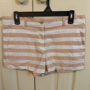 GAP Light Pink and White Striped Women’s Shorts